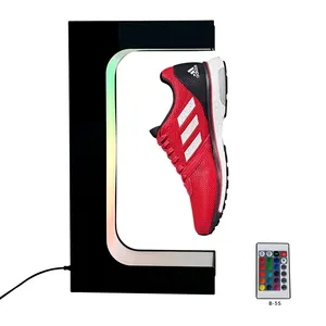 newly launched products 360 rotating magnetic levitating shoe display floating sneaker stand