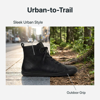 Bottes Chelsea minimalistes en cuir souple à bout large et talon plat pour hommes et femmes, personnalisables OEM ODM pour la ville et l'extérieur