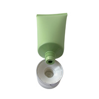 Tube à presser en plastique vert mat 50ml, pour crème cosmétique, impression à mat, offre spéciale, 100ml