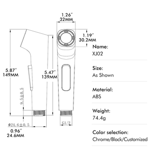 Новый дизайн, пластиковый распылитель для биде - Product Image 5