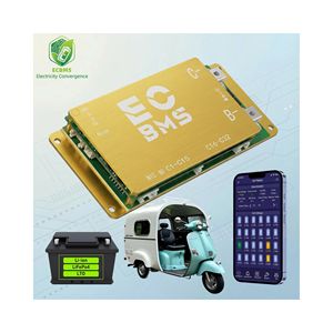 ECBMS 4s 3s 5s 60v 48v 300a 40a BMS léger LiFePO4 Li-ion Équilibreur actif BT Équilibreur actif Banque d'alimentation électrique - Product Image 1