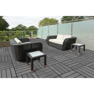 Dalles de terrasse WPC DIY de différentes couleurs, anti-corrosion, antioxydantes, pour <span class=keywords><strong>extérieur</strong></span>, en matériau <span class=keywords><strong>bois</strong></span>-plastique. - Product Image 5