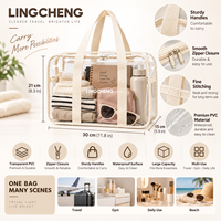 Sac de plage transparent personnalisé de grande capacité, en PVC imperméable, pour femmes, pour la piscine, la natation, les voyages d'été en plein air