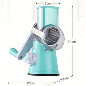 Rallador de Queso Rotatorio Personalizado Cambom - Rallador Manual con Base de Succión, 3 Cuchillas y Cepillo de Limpieza Gratis - Product Image 4