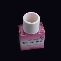 Vente en gros 3*100cm Couleur blanche Facile à appliquer Extension de l'ongle Réparation Auto-adhésif Outil Manucure Protection des ongles Enveloppement d'ongles en soie