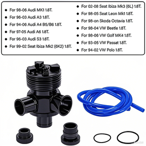 Kit adaptateur <span class=keywords><strong>de</strong></span> soupape <span class=keywords><strong>de</strong></span> décharge <span class=keywords><strong>de</strong></span> pression <span class=keywords><strong>de</strong></span> voiture noire avec logo et embout <span class=keywords><strong>de</strong></span> 25 mm et vide pour recirculation et décharge - Product Image 4