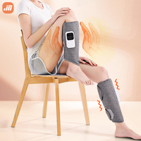 Lcd Touch Control Leg Massager Air Compression Circulation Pétrissage Relaxation Chaleur Vibration Jambe Mollet Massage Air Compression