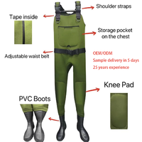 Cuissardes et bottes en néoprène de 4,5 mm pour la pêche et la chasse, pour cuissardes