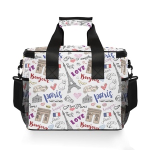 Factory Supply Custom Puakenikeni Hawaiian Prints Student Waterproof and Insulated Lunch Bag Print Cooler Bags for Sale - Product Image 2
