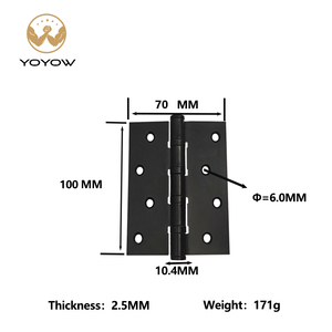 Yoyow Elegant Modern Zwart Ijzeren 4bb Deurscharnier Voor Houten Deur Zacht Dicht Met Langdurige Betrouwbaarheid Lage Ruis <span class=keywords><strong>Hardware</strong></span> - Product Image 2