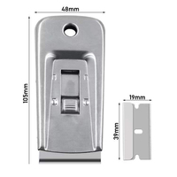 KUNAISI DIY OEM Grattoir de sécurité en acier pour vitres, outils multifonctionnels, modèle K-E-14, fabriqué en Chine