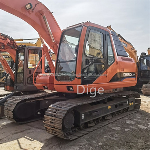 DOOSAN Mini-pelle DH150-7 d'occasion d'origine, 15 tonnes, pompe hydraulique et moteur sur chenilles Komatsu de marque japonaise à bas prix - Product Image 2