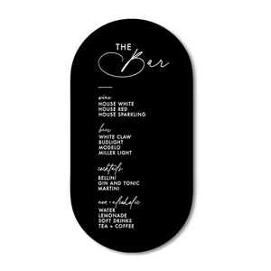 Tarjeta de menú de restaurante acrílica personalizada boda con logotipo de impresión y grabado UV - Product Image 2