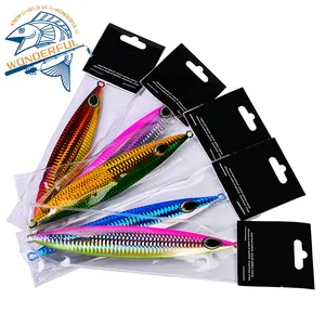 155mm150g 170mm170g Artificial Aluminium Alloy Hard Luminous Lead Sinking Slow Jigging Fishing Lure