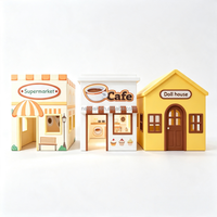 Ensemble de jeux d'imitation personnalisé pour enfants : Maisons de jeu, supermarché, café et maison de poupée – Équipement intérieur pour cafés ludiques et garderies