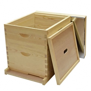 Matériel d'apiculture fourni directement par les fabricants : Ruche double à dix cadres style Lang, en pin, sans nœuds, vente en gros - Product Image 2