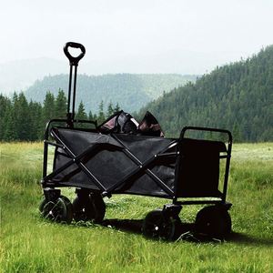 Customizable OEM Lightweight Large Capacity Folding Picnic Cart Adjustable Handle OXFORD FABRIC for Shopping Beach Garden Tools - Product Image 3