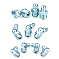 Raccord de graissage Zerk à 45 degrés en acier au carbone zingué 1/8 NPT 1/4 NPT 1/8-27 NPT 1/4-18 NPT pour moyeu d'essieu de camion et de remorque
