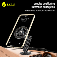 Support de téléphone pour voiture ATB Retail Package, fixation magnétique puissante à 360 degrés pour tableau de bord