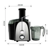 Extracteur de jus de fruits et légumes 800W Centrifugeuse Centrifugeuse à large ouverture Centrifugeuse à nettoyage facile