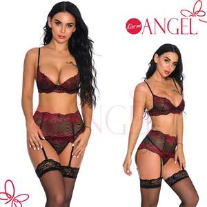 Ensemble soutien-gorge <span class=keywords><strong>en</strong></span> dentelle transparent, lingerie sexy, grande taille, ultra mince, <span class=keywords><strong>grosse</strong></span> - Product Image 2