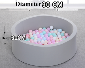 <span class=keywords><strong>Piscine</strong></span> à mousse <span class=keywords><strong>ronde</strong></span> pour enfants, balles en mousse douce grise, pour l'intérieur et l'extérieur, bon marché, - Product Image 3