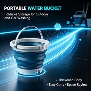 Cubo de agua plegable para acampar al aire libre y lavar el coche - Product Image 2