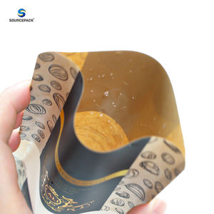 पर्यावरण के अनुकूल मसाला बीज स्नैक नट्स खाद्य टिकाऊ पैकेजिंग जिपलॉक क्राफ्ट पेपर बैग काली मिर्च पैकिंग के लिए स्टैंड अप पाउच - Product Image 4