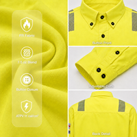 Chemise ignifuge haute visibilité NFPA 2112 pour les travailleurs du pétrole et du gaz
