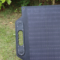 100W 19.8V Étanche Portable Mono Pliable Panneau Solaire Double Ports USB Couverture de Charge