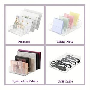 Clarity Bpa-free Plastic <b>Divided</b> Make up Storage <b>Drawers</b> Transparent Acrylic Cosmetic Holder - Product Image 2