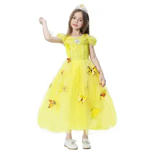 Q180 alta calidad niños disfraces Cosplay princesa Halloween adolescente vestido de fiesta de cumpleaños