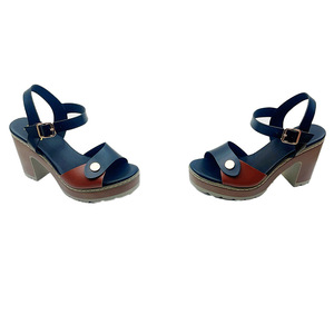 Sandales compensées à plateforme pour femmes, à bout ouvert et bride cheville, pour l'été, chaussures décontractées habillées - Product Image 2