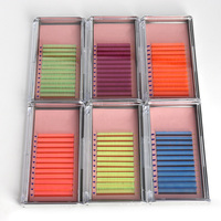 Dropshipping Color Eyelash Extension Products Vegan Eco Friendly Lash Extension Trays Super Matter Dark Lash Extensions