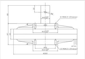 Alternateur à aimants permanents triphasé PMG PMG280 3000W 500RPM 96V-380V Certifié CE Garantie 5 ans PMG280 1000KW 1MW - Product Image 2