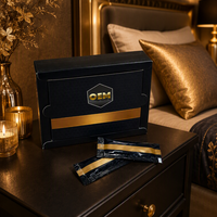 Boîtes en carton rigide en papier blanc avec logo personnalisé Golden Horse Choco Miel Rhino VVIP Coffee Packaging Boxes UV Le Cheval Noir