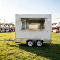 Mini remorque alimentaire de 13 pieds, bar mobile et service de bière, pour la vente de snacks, résistante à la rouille