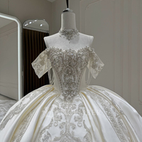 Robe de mariée élégante Jancember XX106 en satin et dentelle brodée, style sweetheart