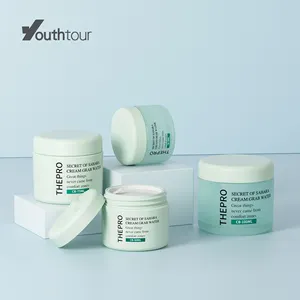 CB Biodegradable Empty Cosmetic Plastic Packaging 30ml 50ml 75ml 100ml Custom PP Empty Jar With Lid Face Eye Cream Container