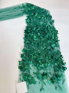 Nouvelle mode, dentelle 3D pleine dentelle, tissu en dentelle à paillettes colorées - Product Image 3