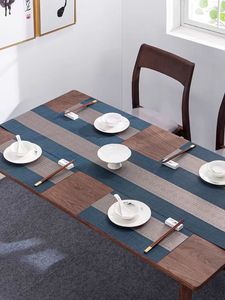 Nouvelle Offre : Napperons Rectangulaires en PVC Durable pour Table de Cuisine – Antidérapants, Lavables, en Vinyle Tressé, Idéaux pour la Décoration de Salle à Manger et d'Hôtel - Product Image 5