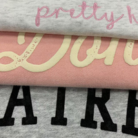 Sweatshirt Wanita Oversize Bahan Polyester Katun Sablon Sutra Anti-Pilling Berat Tebal Mock Neck Katun 400 Gsm