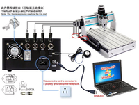 Routeur CNC Graveur 3040Z Machine de gravure, de perçage et de fraisage 4030 USB
