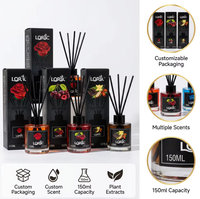 Difusor de Aromas de 150 ml para el Hogar, sin Fuego, con Aceites Esenciales, Fragancia Avanzada para Dormitorio, Desodorante para Baño