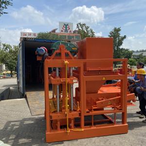 منفذ المصنع ، ماكينة صنع نصف آلية مع خلاط خرسانة - Product Image 4