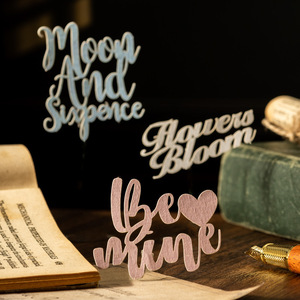 20 unids/pack serie de manuscritos coleccionables ahuecados Material inglés europeo Vintage Collage decoración de fondo - Product Image 2