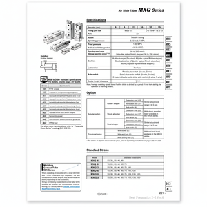 MXQ20-125โต๊ะสไลด์ลมนิวเมติก SMC - Product Image 1
