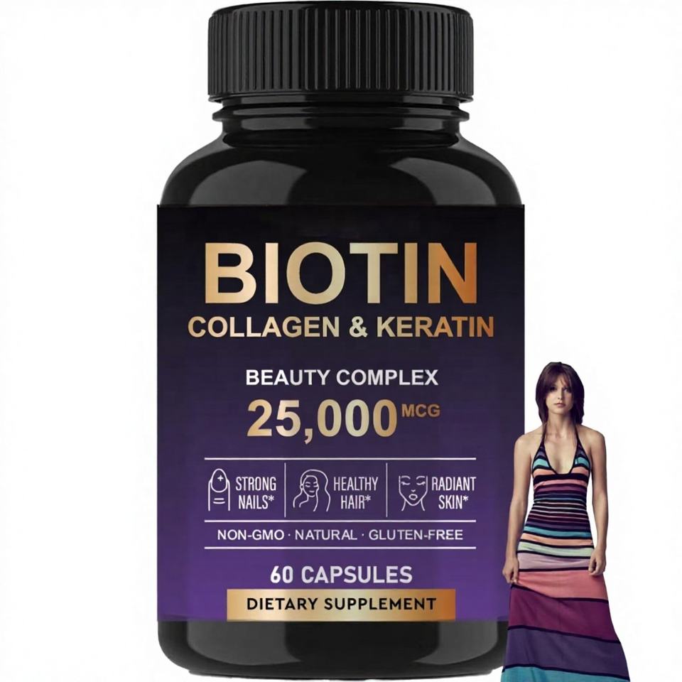 Biotin Collagen Keratin Collagen Capsules Skin Whitening Hair Nail ...