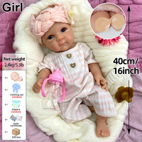 Boneka Bayi Reborn Mirip Bayi Asli 100% Silikon Penuh Sendi Fleksibel Buatan Tangan Boneka Koleksi Hadiah Liburan Ulang Tahun