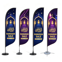 Drapeaux de plage personnalisés en forme de larme/plume, logo personnalisé, durables et écologiques